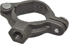 Value Collection - 3/4" Pipe, 3/8" Rod, Extension Split Pipe Clamp - 180 Lb Capacity, Malleable Iron - Makers Industrial Supply