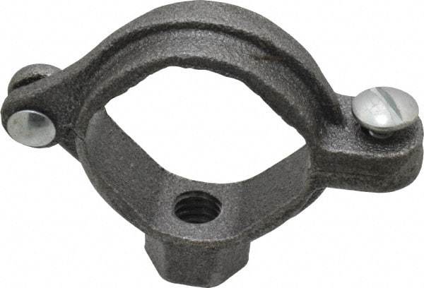 Value Collection - 1" Pipe, 3/8" Rod, Extension Split Pipe Clamp - 180 Lb Capacity, Malleable Iron - Makers Industrial Supply