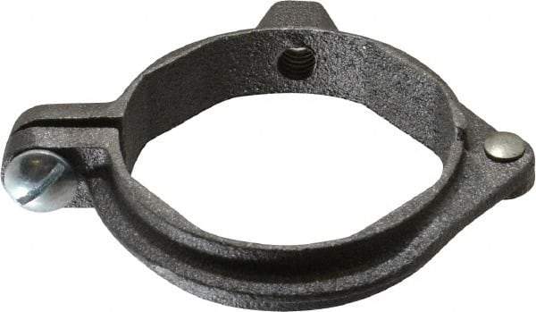 Value Collection - 2" Pipe, 3/8" Rod, Extension Split Pipe Clamp - 180 Lb Capacity, Malleable Iron - Makers Industrial Supply