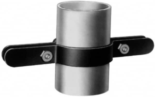 Made in USA - 3/4" Pipe, Riser Clamp - Black, 220 Lb Capacity, Carbon Steel - Makers Industrial Supply