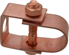 Value Collection - 1/2" Pipe, 3/8" Rod, Carbon Steel Adjustable Clevis Hanger - Copper Plated, 150 Lb Capacity - Makers Industrial Supply