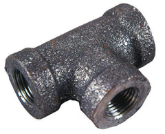 Made in USA - Size 4", Class 3,000, Steel Black Pipe Tee - 3,000 psi, Socket Weld End Connection - Makers Industrial Supply