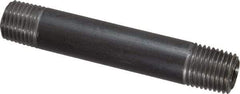 Value Collection - Schedule 40, 1/4" Diam x 3" Long Steel Black Pipe Nipple - Threaded - Makers Industrial Supply