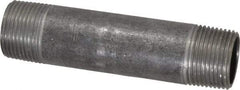 Made in USA - Schedule 40, 3/4" Diam x 4" Long Steel Black Pipe Nipple - Threaded - Makers Industrial Supply