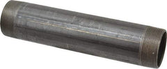 Made in USA - Schedule 40, 2" Diam x 10" Long Steel Black Pipe Nipple - Threaded - Makers Industrial Supply