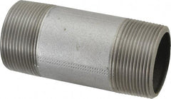 Made in USA - Schedule 40, 2-1/2" Diam x 6" Long Steel Black Pipe Nipple - Threaded - Makers Industrial Supply