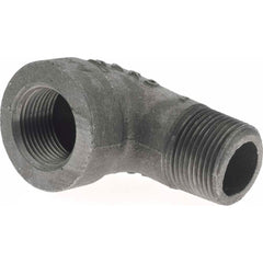 Black 90 ° Street Elbow: 1″, 300 psi, Threaded Malleable Iron, Black Finish, Class 300