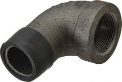 Black 90 ° Street Elbow: 1-1/2″, 300 psi, Threaded Malleable Iron, Black Finish, Class 300