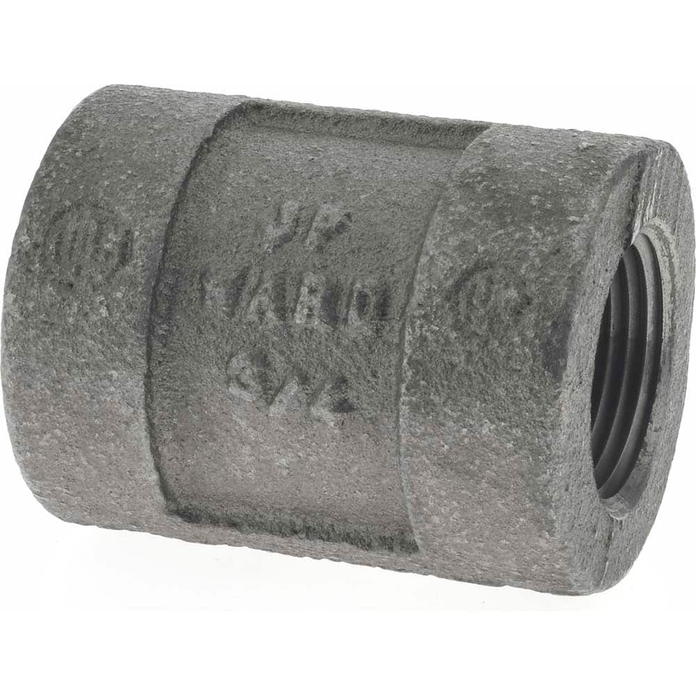 Black Coupling: 3/4″, 300 psi, Threaded Malleable Iron, Black Finish, Class 300