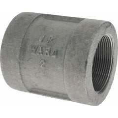 Black Coupling: 2″, 300 psi, Threaded Malleable Iron, Black Finish, Class 300