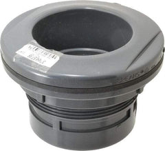 Value Collection - 4" PVC Plastic Pipe Bulkhead Tank Adapter - Schedule 80, Slip x FIPT End Connections - Makers Industrial Supply