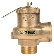 Conbraco - 3" Inlet, 3" Outlet, High Capacity Steam Relief Valve - 15 Max psi, Bronze, 6,843 Lb per Hour - Makers Industrial Supply