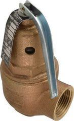 Conbraco - 3/4" Inlet, 1" Outlet, ASME Section IV Safety Relief Valve - 150 Max psi, Bronze, 3,655,000 BTUs - Makers Industrial Supply