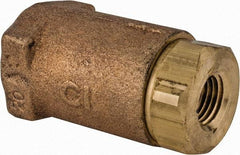 Conbraco - 1/4" Bronze Check Valve - Inline, FNPT x FNPT - Makers Industrial Supply