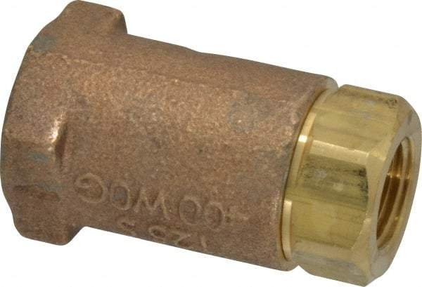 Conbraco - 3/8" Bronze Check Valve - Inline, FNPT x FNPT - Makers Industrial Supply