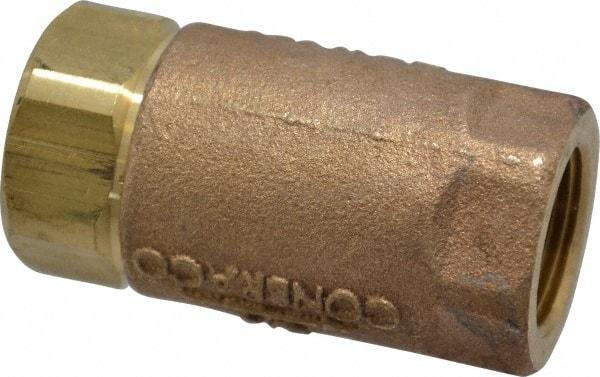 Conbraco - 3/4" Bronze Check Valve - Inline, FNPT x FNPT - Makers Industrial Supply