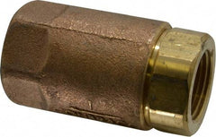 Conbraco - 1" Bronze Check Valve - Inline, FNPT x FNPT - Makers Industrial Supply