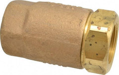 Conbraco - 1-1/4" Bronze Check Valve - Inline, FNPT x FNPT - Makers Industrial Supply