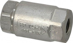 Conbraco - 1/4" Stainless Steel Check Valve - Inline, FNPT x FNPT - Makers Industrial Supply