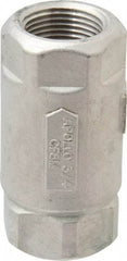 Conbraco - 3/4" Stainless Steel Check Valve - Inline, FNPT x FNPT - Makers Industrial Supply