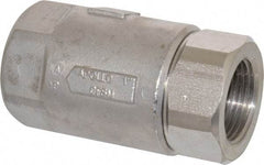 Conbraco - 1" Stainless Steel Check Valve - Inline, FNPT x FNPT - Makers Industrial Supply