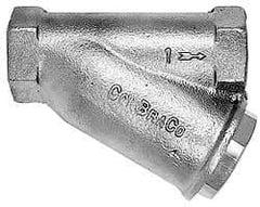 Conbraco - 1/8" Pipe, FNPT Ends, Cast Bronze Y-Strainer - 400 psi WOG Rating - Makers Industrial Supply