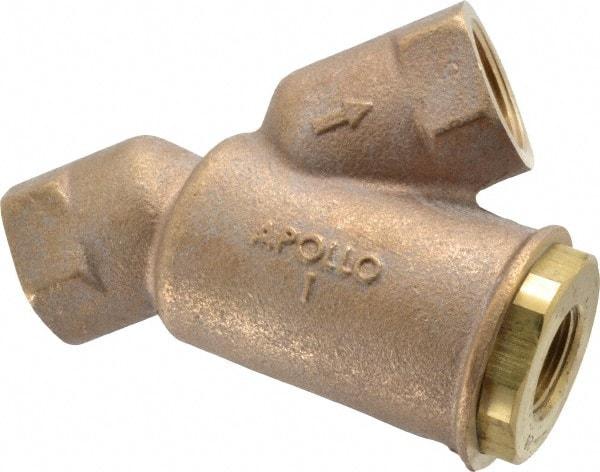 Conbraco - 1" Pipe, FNPT Ends, Cast Bronze Y-Strainer - 400 psi WOG Rating - Makers Industrial Supply