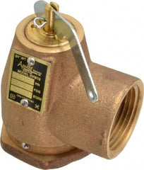 Conbraco - 3/4" Inlet, 1" Outlet, ASME Safety Relief Valve - 40 Max psi, Bronze, 870,000 BTUs - Makers Industrial Supply