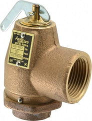 Conbraco - 3/4" Inlet, 1" Outlet, ASME Safety Relief Valve - 50 Max psi, Bronze, 1,035,000 BTUs - Makers Industrial Supply