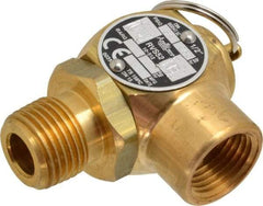 Conbraco - 1/2" Inlet, 1/2" Outlet, ASME Safety Relief Valve - 35 Max psi, Bronze, 275,000 BTUs - Makers Industrial Supply