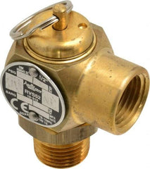 Conbraco - 1/2" Inlet, 1/2" Outlet, ASME Safety Relief Valve - 40 Max psi, Bronze, 305,000 BTUs - Makers Industrial Supply