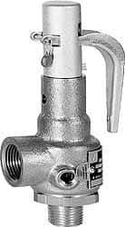 Conbraco - 1-1/4" Inlet, 1-1/2" Outlet, High Pressure Safety Relief Valve - 150 Max psi, Bronze, 4,236 Lb per Hour - Makers Industrial Supply