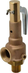 Conbraco - 1" Inlet, 1-1/4" Outlet, High Pressure Safety Relief Valve - 100 Max psi, Bronze, 1,796 Lb per Hour - Makers Industrial Supply