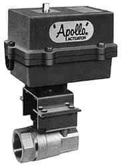 Apollo - 2" Pipe, Bronze Electric Reversible Actuated Ball Valve - Full Port - Makers Industrial Supply