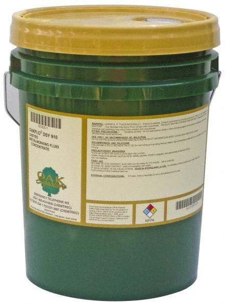 Oak Signature - Oakflo DSY 910, 5 Gal Pail Cutting & Grinding Fluid - Synthetic, For Drilling, Milling, Sawing, Tapping, Turning - Makers Industrial Supply