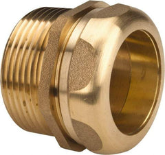 Federal Process - 1-1/4 Inch Pipe, Male Compression Waste Connection - Chrome Plated, Cast Brass - Makers Industrial Supply