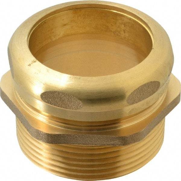 Federal Process - 1-1/2 Inch Pipe, Male Compression Waste Connection - Chrome Plated, Cast Brass - Makers Industrial Supply