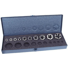 ‎10 Pc. 1/4-20 to 1-8 NC Thread Hex Rethreading Die Set Series/List #7200 - Exact Industrial Supply