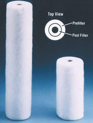 Value Collection - 4-5/16" OD, 5µ, Polypropylene Melt Blown-Thermal Bonded Cartridge Filter - 20" Long, Reduces Sediments - Makers Industrial Supply