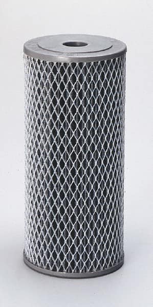 Pentair - 4-1/2" OD, 10µ, Carbon Impregnated Non-Cellulose Pleated Cartridge Filter - 20" Long, Reduces Tastes, Odors & Sediments - Makers Industrial Supply