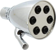 Speakman - 2.5 GPM, 2-3/4 Face Diameter, Shower Head with Brass Ball Joint - 48 Sprayers, Brass and Lexan - Makers Industrial Supply