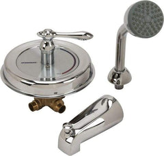 Speakman - Concealed, One Handle, Brass, Valve, Shower Head and Tub Faucet - Lever Handle, Steel Handle - Makers Industrial Supply