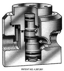 Simtech - 1-1/2" MPT Diverator Air Valve - 150 Max psi, PP/EPDM Material - Makers Industrial Supply