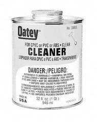 Oatey - 1 Gal All-Purpose Cleaner - Clear, Use with ABS, PVC & CPVC For All Diameters - Makers Industrial Supply