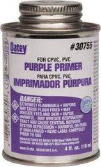 Oatey - 4 oz All Purpose Primer/Cleaner - Purple, Use with PVC & CPVC - Makers Industrial Supply