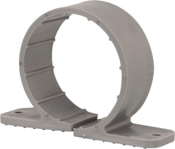 Oatey - 2" Pipe, Standard Pipe Clamp - Gray, Polypropylene - Makers Industrial Supply