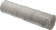 Parker - 2-1/2" OD, 10µ, Acetate Cotton String-Wound Cartridge Filter - 10" Long - Makers Industrial Supply