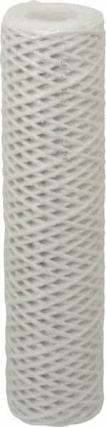 Parker - 2-1/2" OD, 50µ, Acetate Cotton String-Wound Cartridge Filter - 10" Long - Makers Industrial Supply