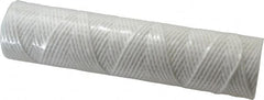 Parker - 2-1/2" OD, 10µ, Cotton String-Wound Cartridge Filter - 10" Long - Makers Industrial Supply