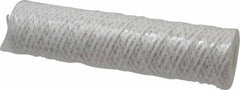 Parker - 2-1/2" OD, 5µ, Acetate Cotton String-Wound Cartridge Filter - 10" Long - Makers Industrial Supply